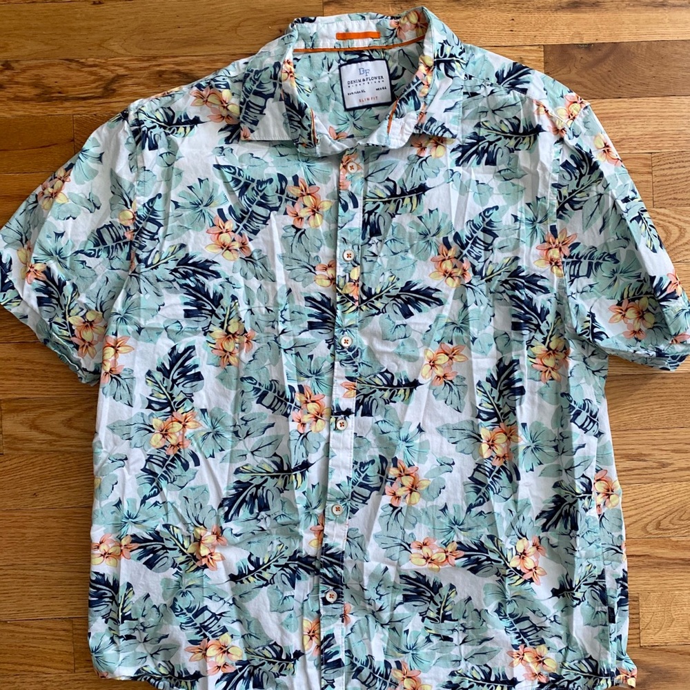 L/XL Flying Hawaiian Shirt
